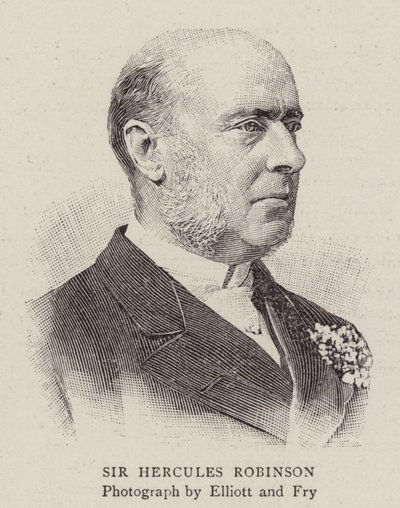 Sir Hercules Robinson (metszet) alkotó: English School