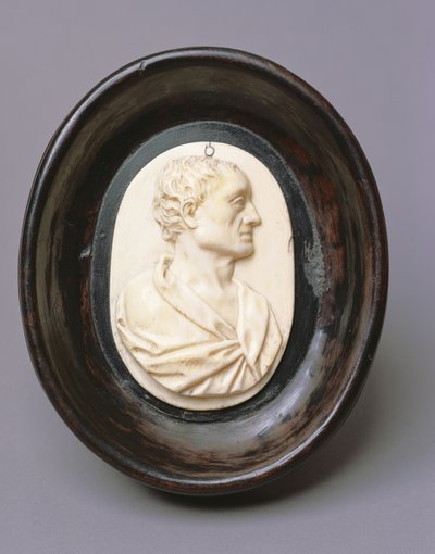 Sir Isaac Newton (elefántcsont és pácolt fa) alkotó: English School