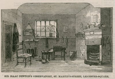 Sir Isaac Newtons Obszervatórium, St Martins Street, Leicester Square London alkotó: English School