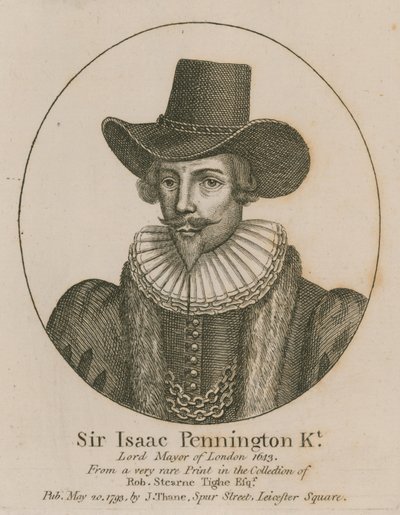 Sir Isaac Pennington, London főpolgármestere 1643 alkotó: English School