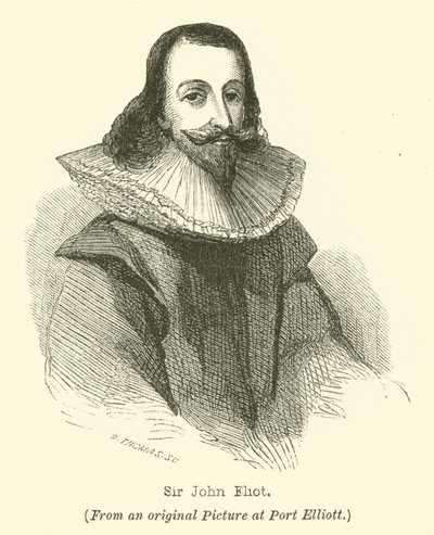 Sir John Eliot (metszet) alkotó: English School