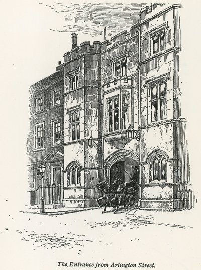 Sir John Penders House, a londoni Arlington Street bejárata alkotó: English School