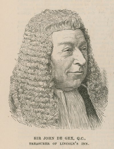 Sir John de Gex, a Lincolns Inn pénztárosa alkotó: English School