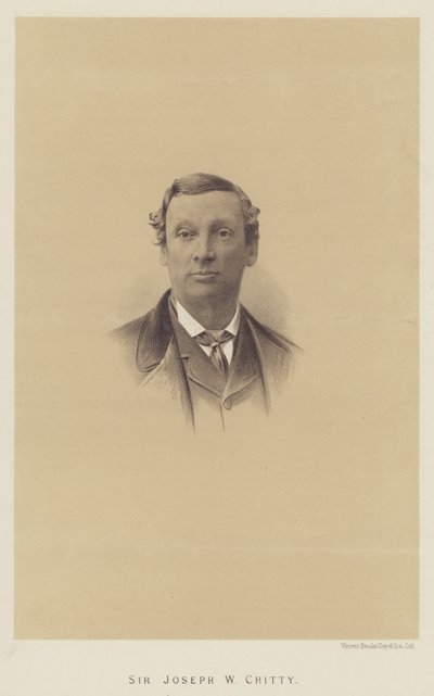 Sir Joseph W Chitty (litho) alkotó: English School