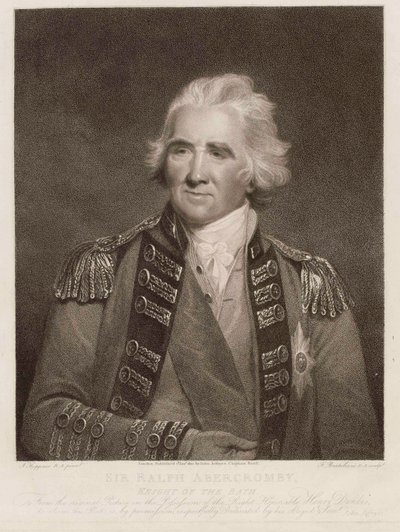 Sir Ralph Abercromby, a fürdő lovagja, 1800 körül (csúcsmetszet) alkotó: English School