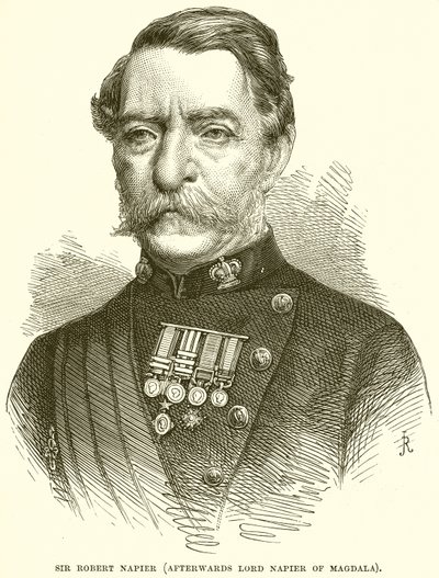 Sir Robert Napier (utóbb Magdalai Napier lord) alkotó: English School