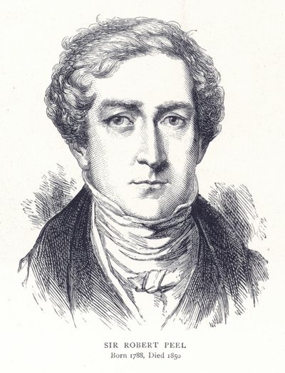 Sir Robert Peel alkotó: English School