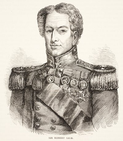 Sir Robert Sale, a Cassells Illustrated History of England illusztrációja alkotó: English School