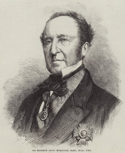 Sir Roderick Impey Murchison, Baronet, KCB, FRS (metszet) alkotó: English School