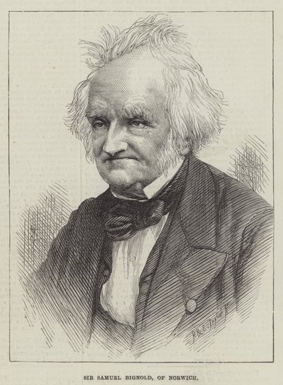Sir Samuel Bignold, Norwich (metszet) alkotó: English School