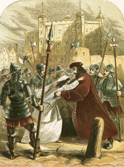 Sir Thomas More a kivégzés felé tart alkotó: English School