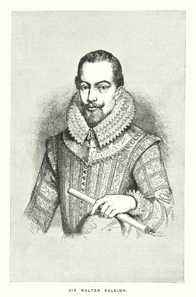 Sir Walter Raleigh (metszet) alkotó: English School