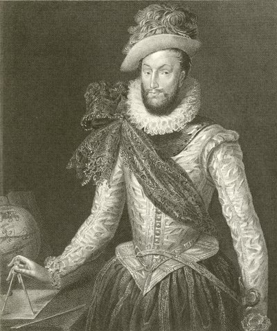 Sir Walter Raleigh alkotó: English School