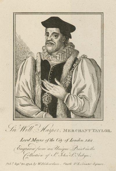 Sir William Harper, Taylor kereskedő, London főpolgármestere alkotó: English School