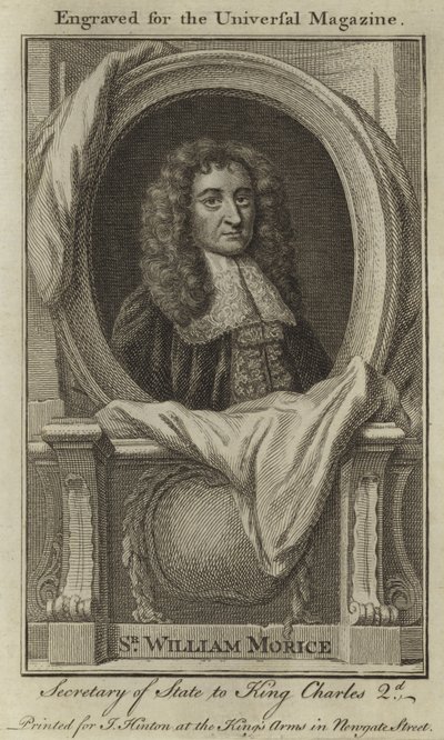 Sir William Morice, 2. Károly király külügyminisztere alkotó: English School