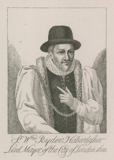 Sir William Ryder, rövidárus, London polgármestere, 1600 alkotó: English School