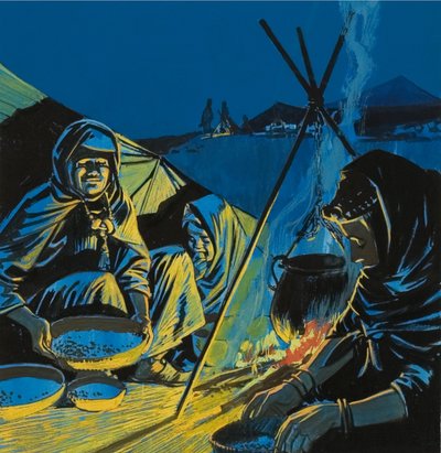 Ülni a tábortűz mellett alkotó: English School