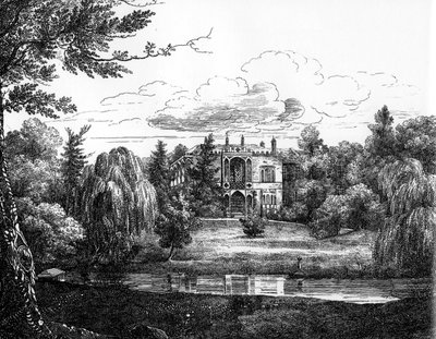 Vázlat a Greenbank House-ról, Liverpool alkotó: English School
