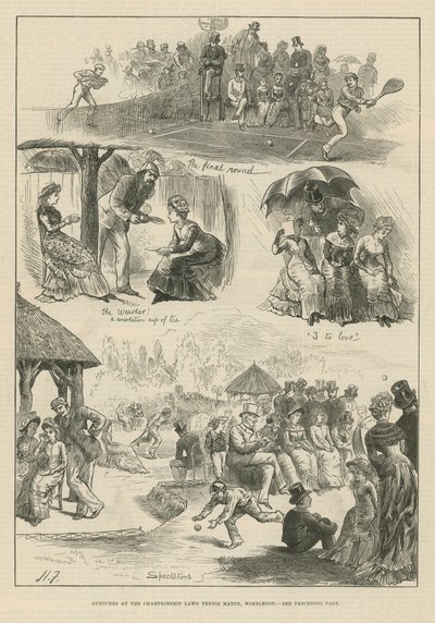 Vázlatok a bajnoki gyeptenisz mérkőzésen alkotó: English School