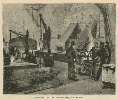 Vázlatok a Királyi Pénzverdében, Tower Hill; az ezüst olvasztóház belseje alkotó: English School