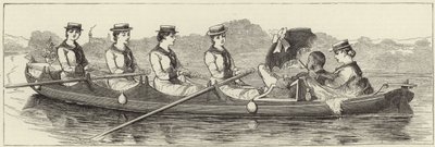 Vázlatok a Henley Regatta gőzös indításáról alkotó: English School