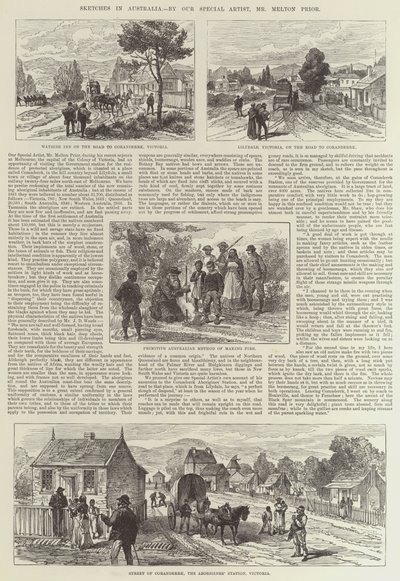 Vázlatok Ausztráliában (metszet) alkotó: English School