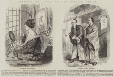 Vázlatok Japánban (metszet) alkotó: English School