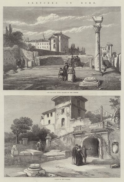 Vázlatok Rómában (metszet) alkotó: English School