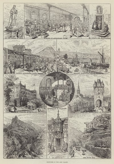 Vázlatok az Ahr-völgyben (metszet) alkotó: English School