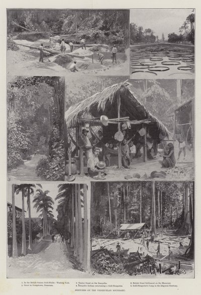 Vázlatok a venezuelai határról (litho) alkotó: English School