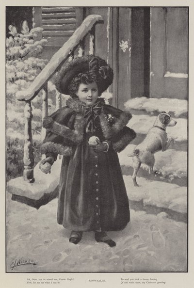 Hógolyók (litho) alkotó: English School