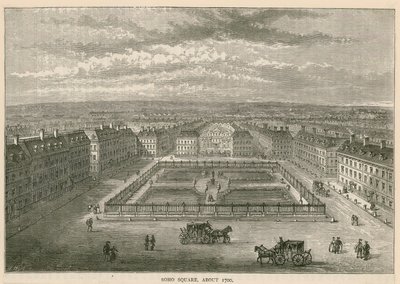 Soho tér, 1700 körül alkotó: English School