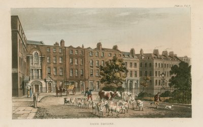 A Soho tér nyugatra néz alkotó: English School