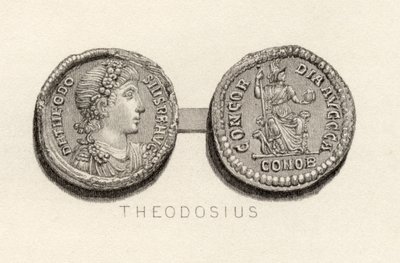 Solidus érme Nagy Theodosius idejéből alkotó: English School