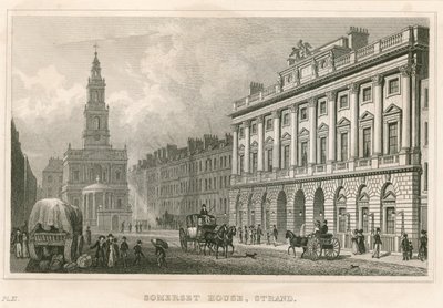 Somerset House és St Mary-le-Strand, The Strand, London alkotó: English School