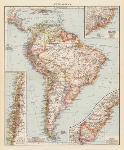 Dél-Amerika (színes litográfia) alkotó: English School