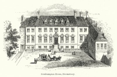 Southampton House, Bloomsbury (metszet) alkotó: English School
