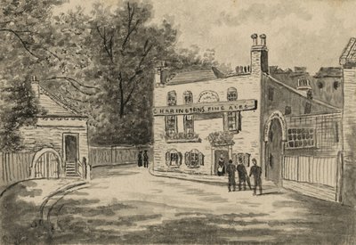Spaniards Inn, Hampstead, London (wc papíron) alkotó: English School