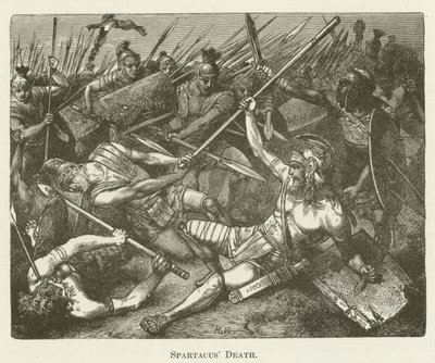 Spartacus halála alkotó: English School
