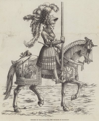 Fametszet példánya, 1518, Maximilian diadala alkotó: English School