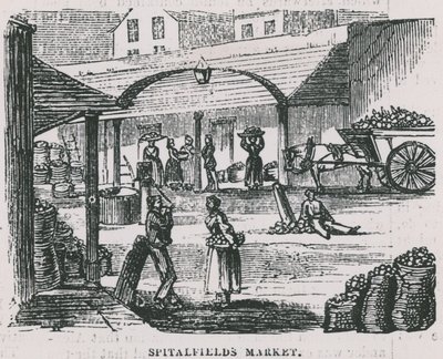 Spitalfields Market, London alkotó: English School