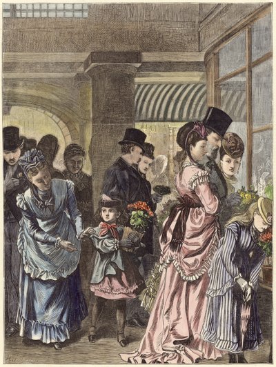 Tavaszi idő Covent Gardenben alkotó: English School
