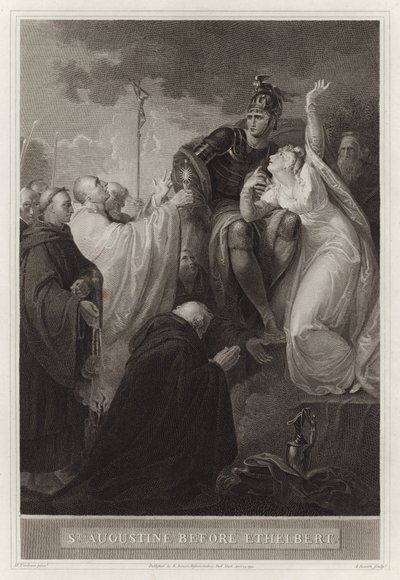 Szent Ágoston Ethelbert előtt alkotó: English School