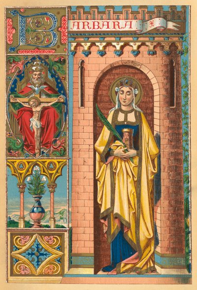 Szent Borbála alkotó: English School