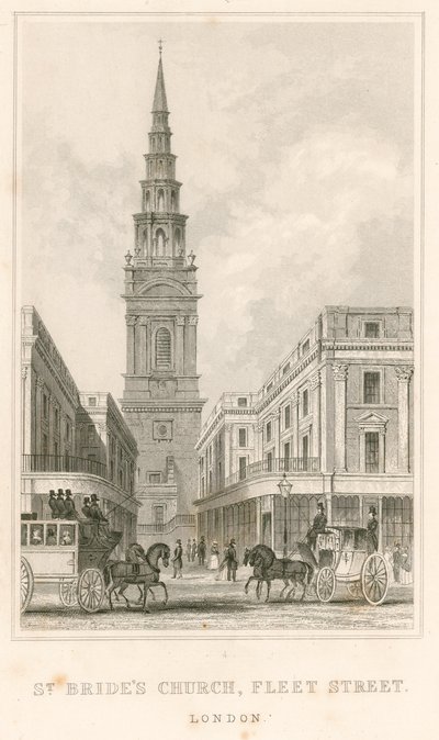 St Brides templom, Fleet Street, London alkotó: English School