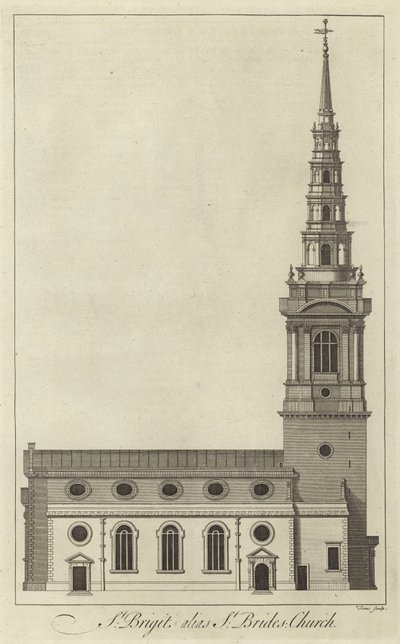 St Brides Church, London alkotó: English School