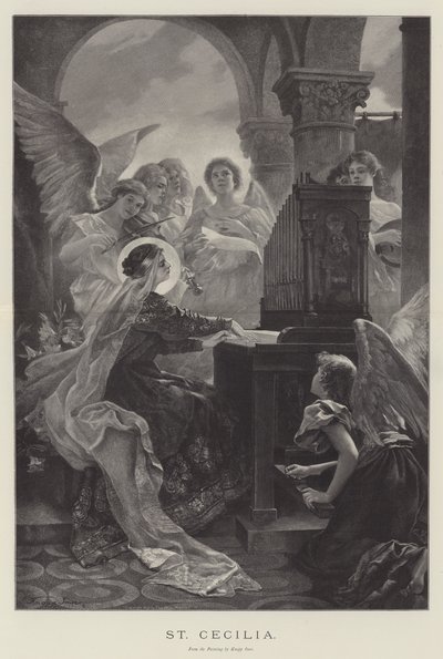Szent Cecília (metszet) alkotó: English School