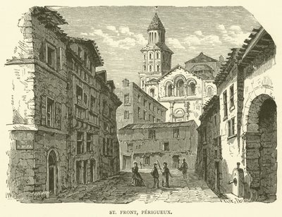 St Front, Perigueux (metszet) alkotó: English School