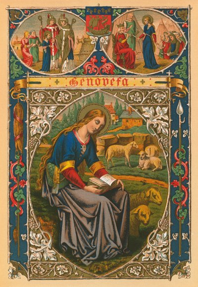 Szent Genevieve alkotó: English School