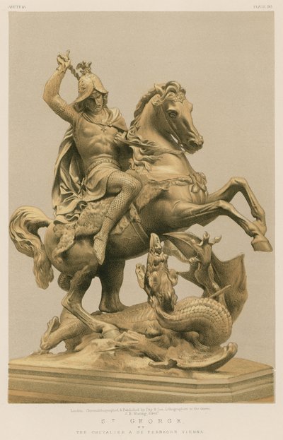 Szent György, a chevalier A de Fernkorn, Bécs alkotó: English School